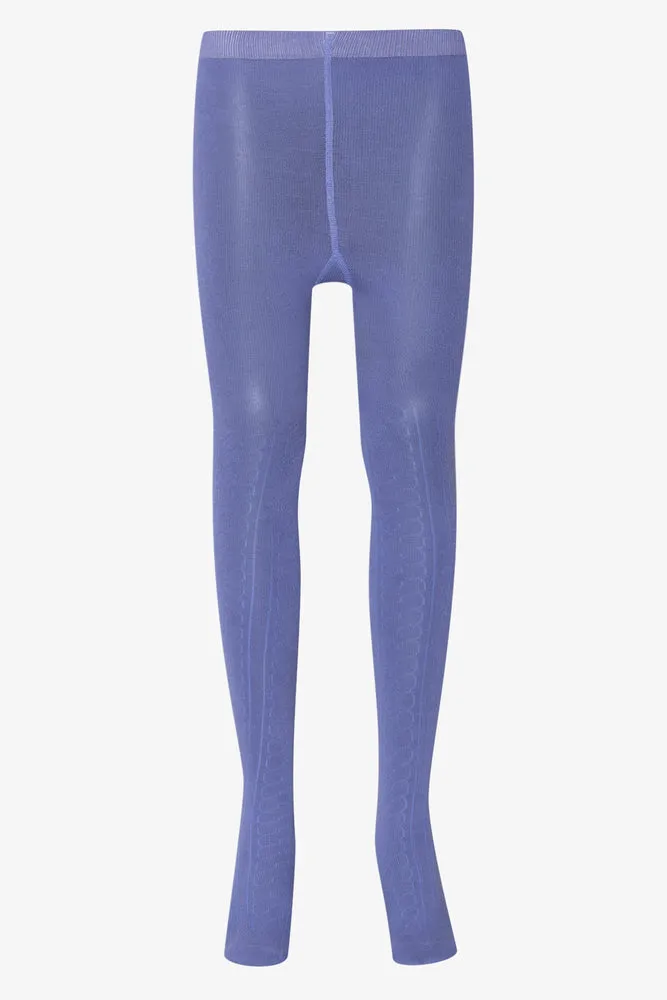 2 Pack Rainbow Printed Tights Blue