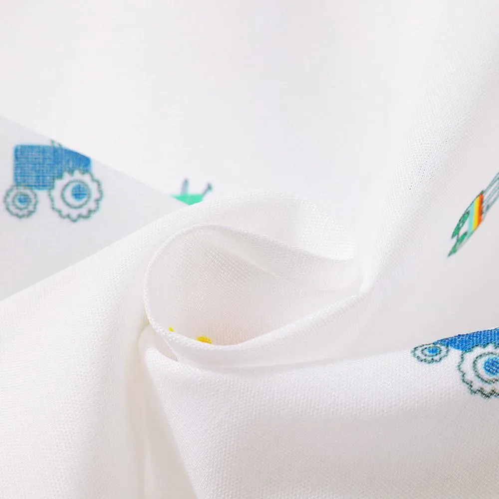 2~7T Children's Clothing 2022 Summer New Boy Short-Sleeved Cartoon Car Shirt Suspenders Suit Wholesale Kids Clothes