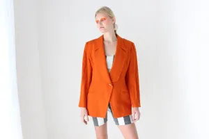 80s Pure New Wool Vibrant Tailored Blazer