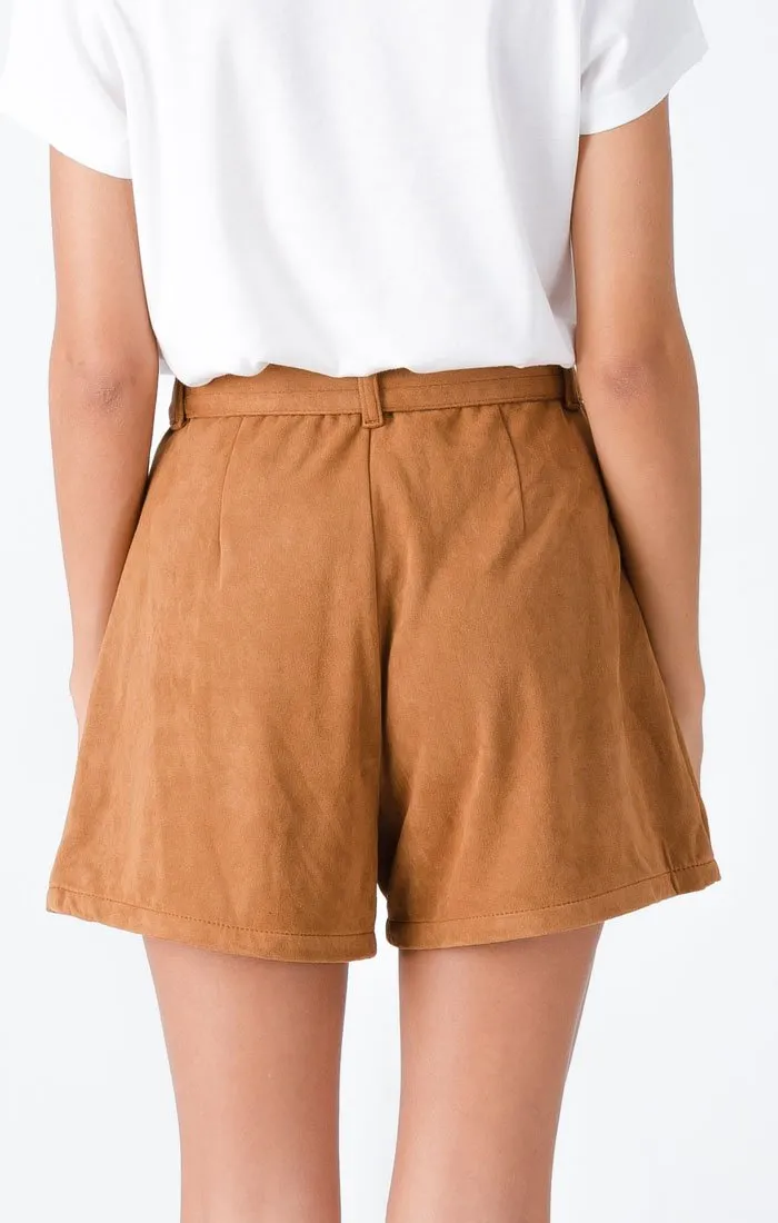 Afends Womens Annie Suede - Suede Shorts