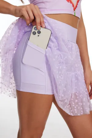 AllDay Sparkle Active Tennis Skirt - Purple
