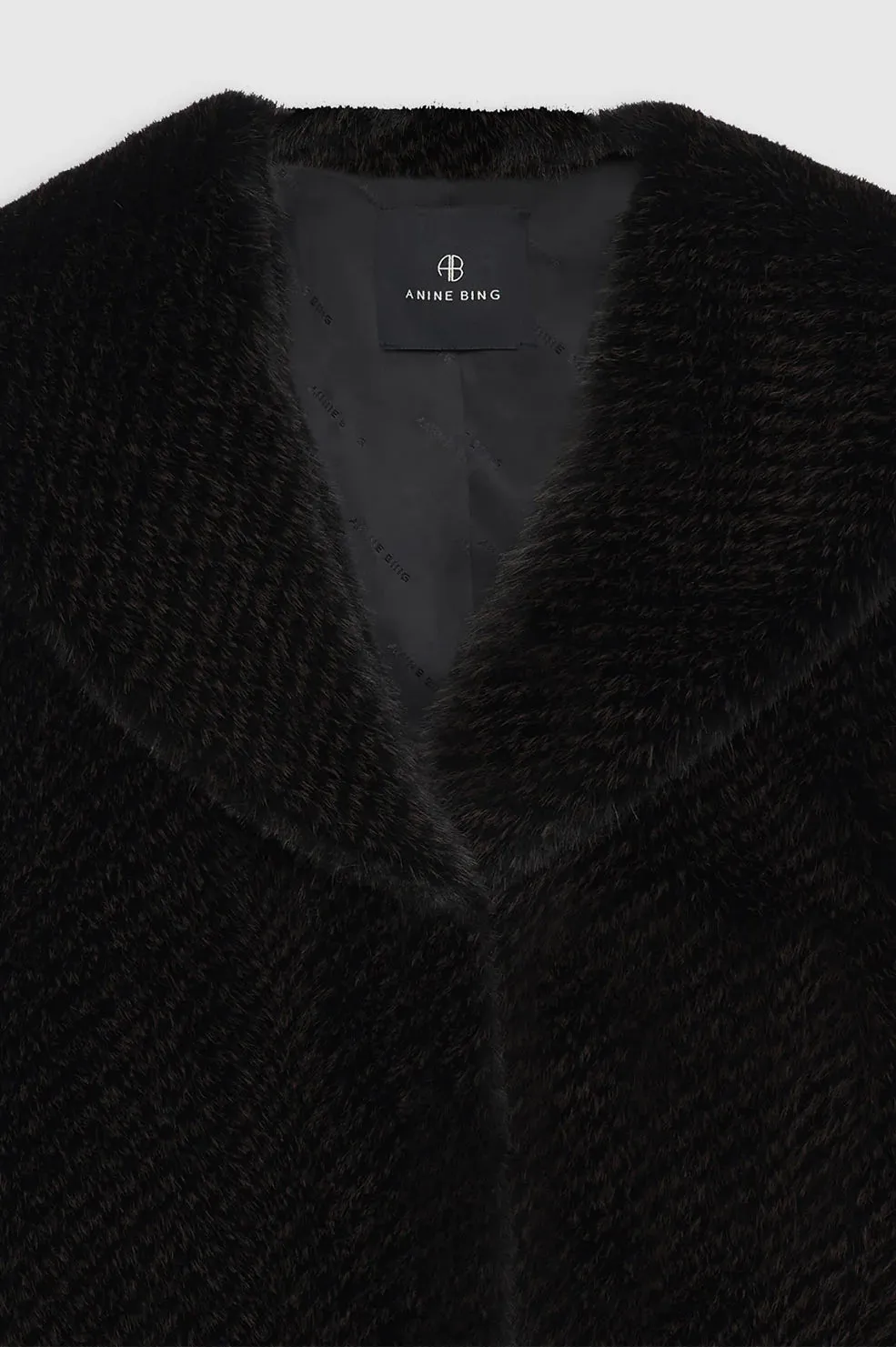 Anine Bing Hilary Jacket in Black And Brown