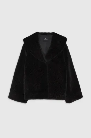 Anine Bing Hilary Jacket in Black And Brown
