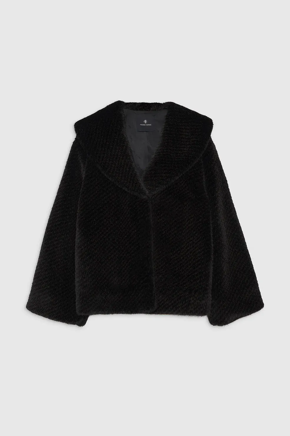 Anine Bing Hilary Jacket in Black And Brown