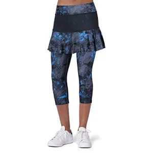 ANIVIVO Women Tennis Legging, Skirted Capri Leggings Tennis Pants for Women& Sports Capri Skirted Leggings Women Tennis Clothings(Darkblue,M)