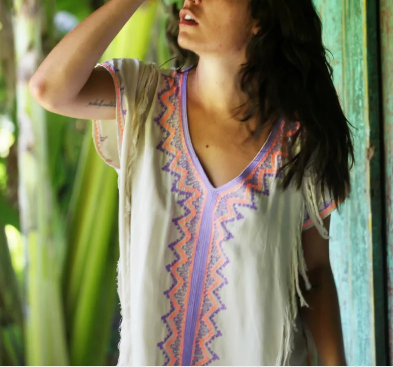 Aria Beach Cover Up - Tan