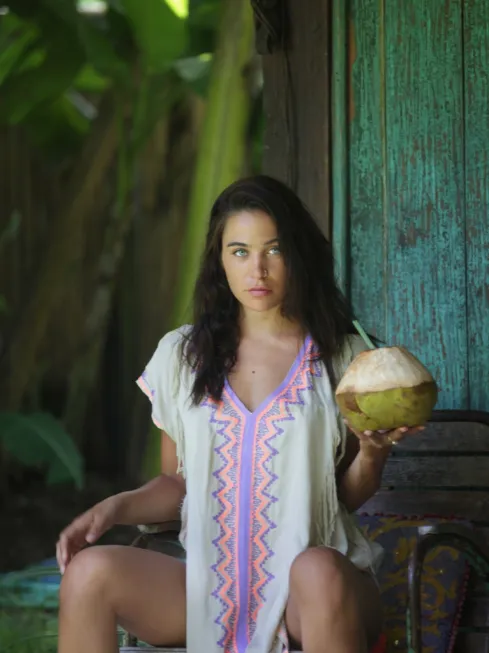 Aria Beach Cover Up - Tan