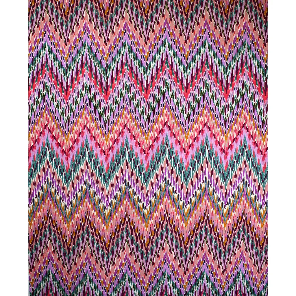 Atelier Jupe Colorful Abstract Chevron Rayon Multi