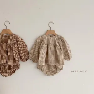 Autumn Baby Plaid Suit Baby Clothes Wholesale