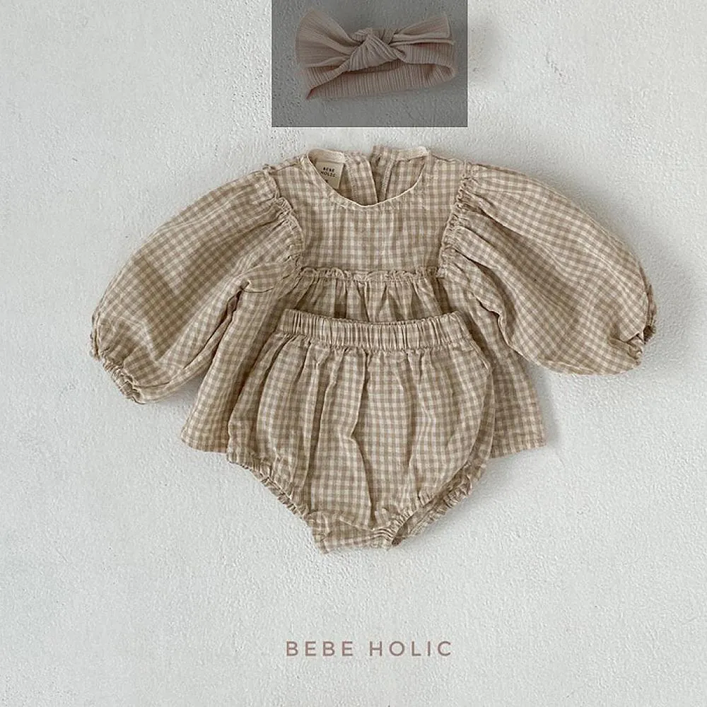 Autumn Baby Plaid Suit Baby Clothes Wholesale