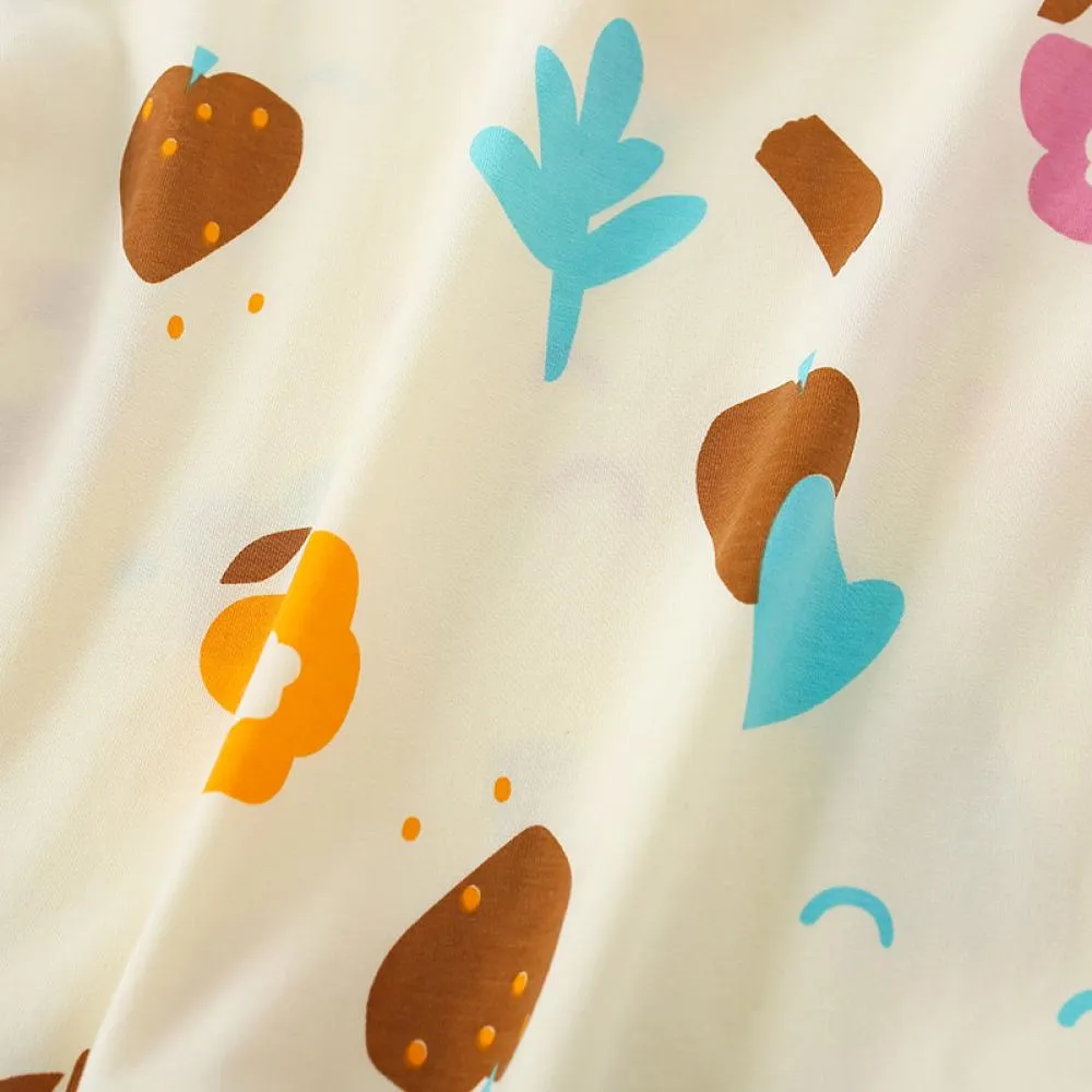 Autumn Girls Cotton Print Long Sleeve Dress Wholesale Girls Dress