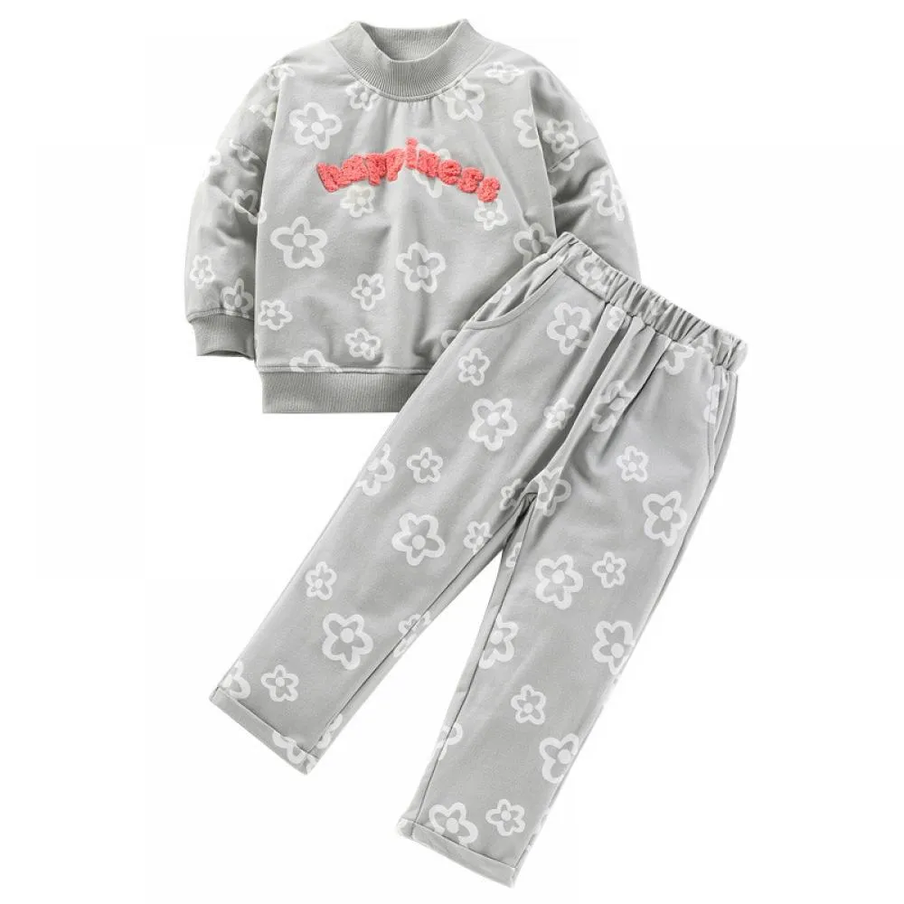 Autumn Girls Long Sleeve Sweater Suit Wholesale Girls Clothes