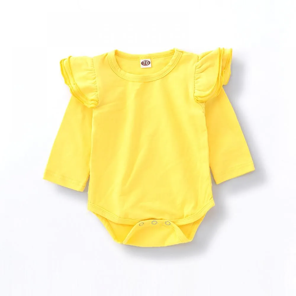Autumn Halloween Baby Girl Long Sleeve Romper Sunflower Suspender Skirt Suit Baby Wholesale Clothes