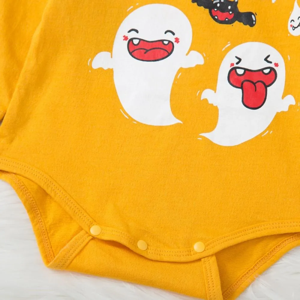Baby Spring And Autumn Romper Cute Halloween Two-piece Set Wholesale Baby Clothes
