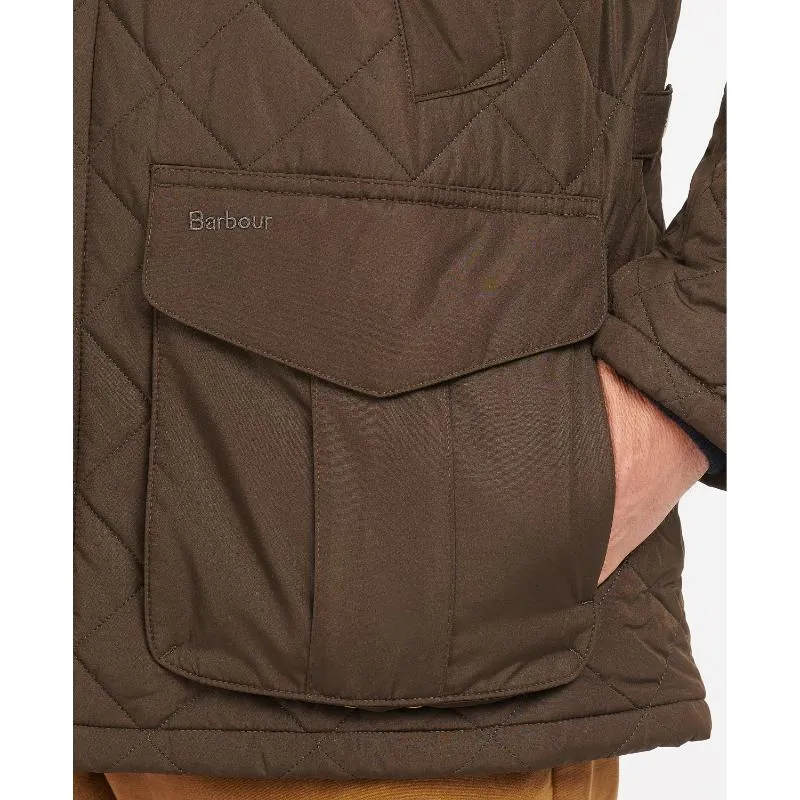 Barbour Devon Mens Quilted Jacket - Olive