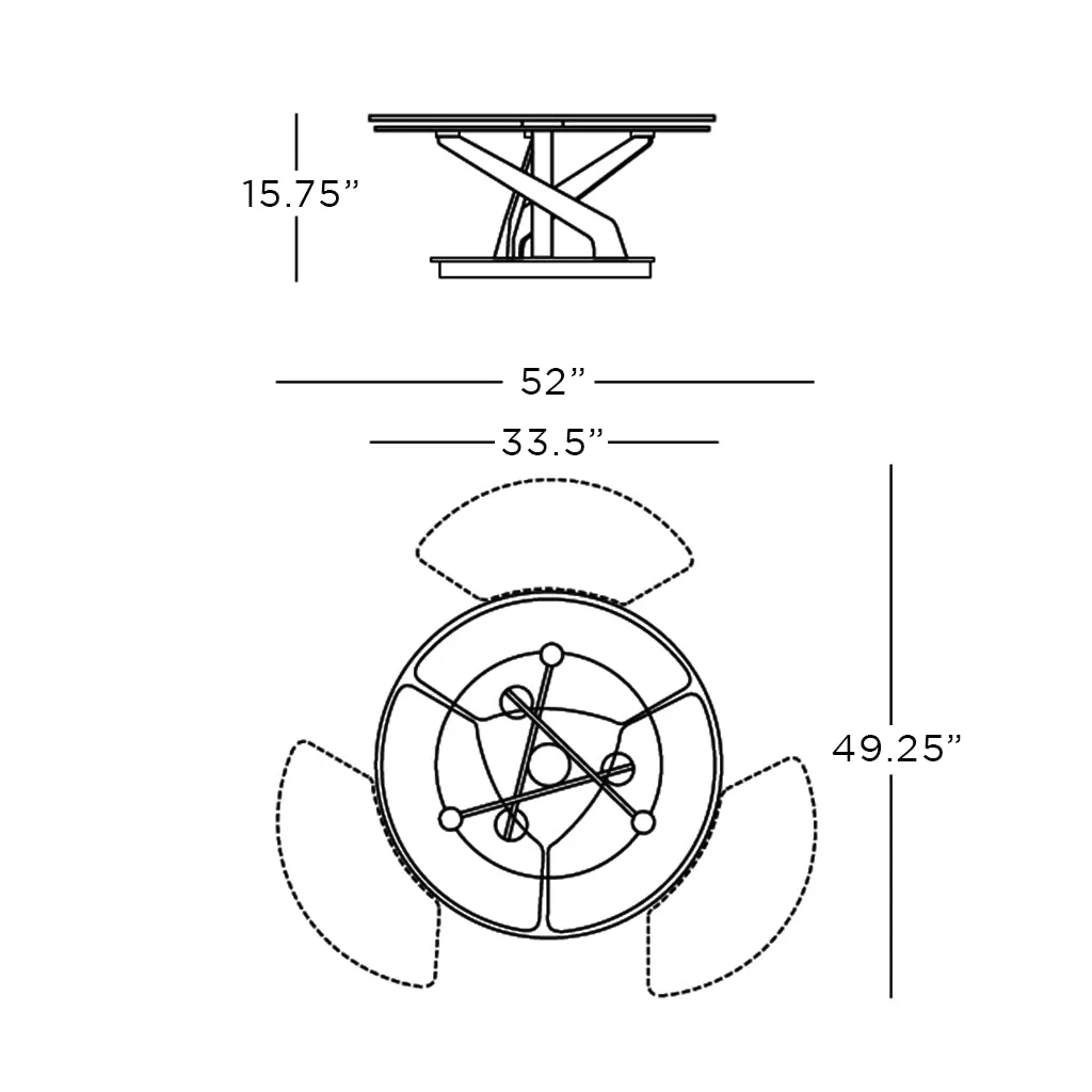 Blossom Coffee Table - Black