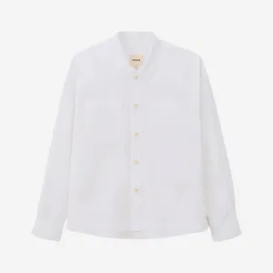 Boro Poplin Relaxed L/S Shirt - White