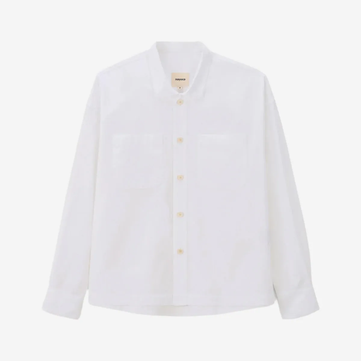 Boro Poplin Relaxed L/S Shirt - White