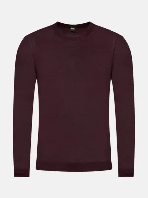 Boss Round Neck Sweater In Finest Italian Yarn-TB0103