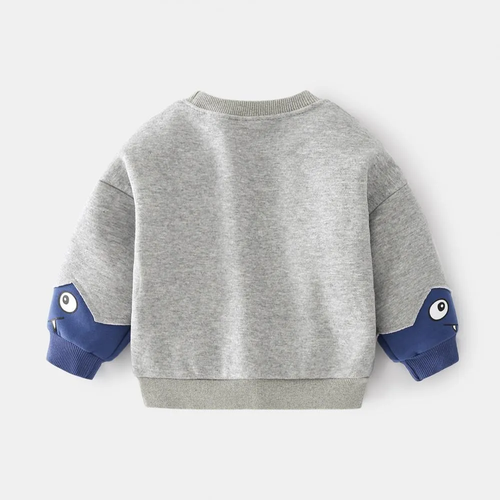 Boy's Sweater Autumn And Winter Fleece Top Wholesale Kids Clothes