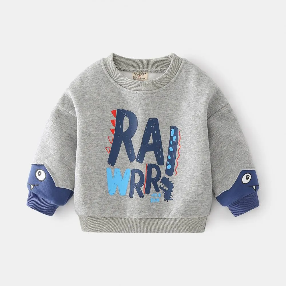 Boy's Sweater Autumn And Winter Fleece Top Wholesale Kids Clothes