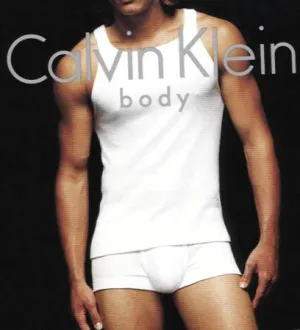Calvin Klein White Body Tank Top - Closeout