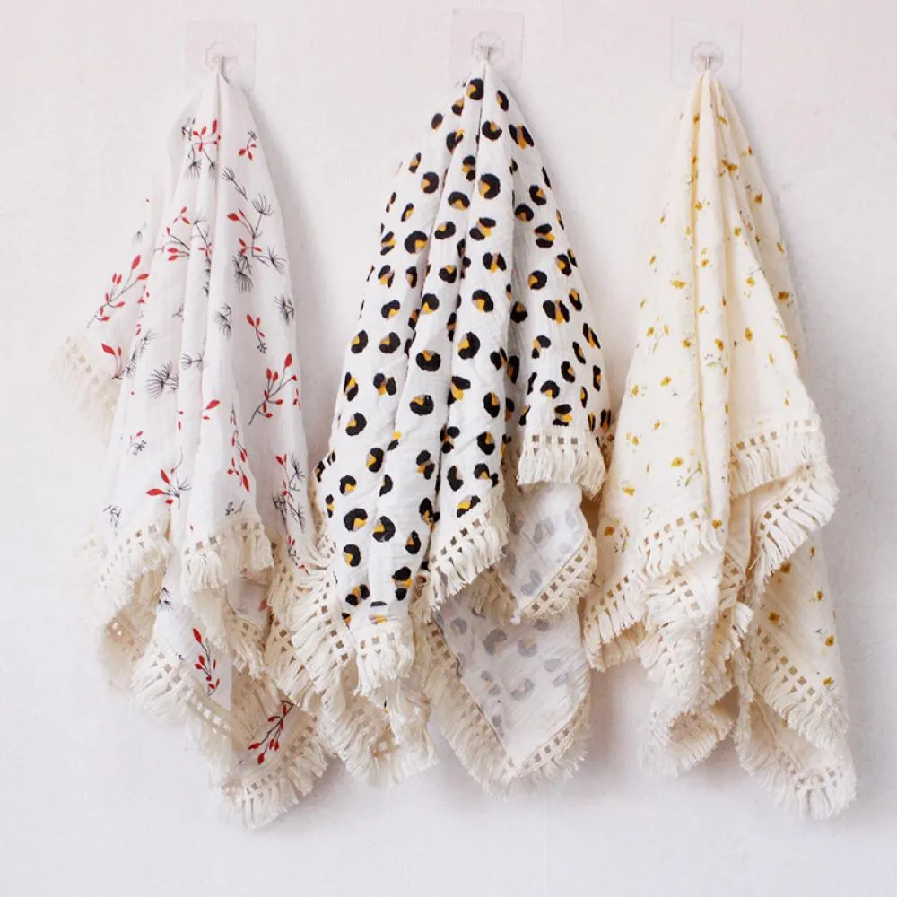 Children's Double Cotton Soft Tassel Baby Bath Towel Baby Blanket Wholesale Baby Blankets