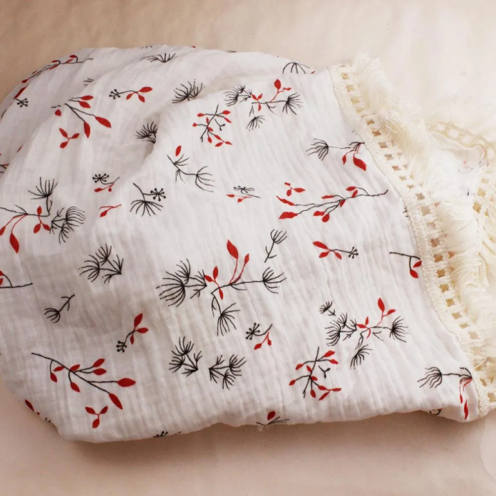 Children's Double Cotton Soft Tassel Baby Bath Towel Baby Blanket Wholesale Baby Blankets