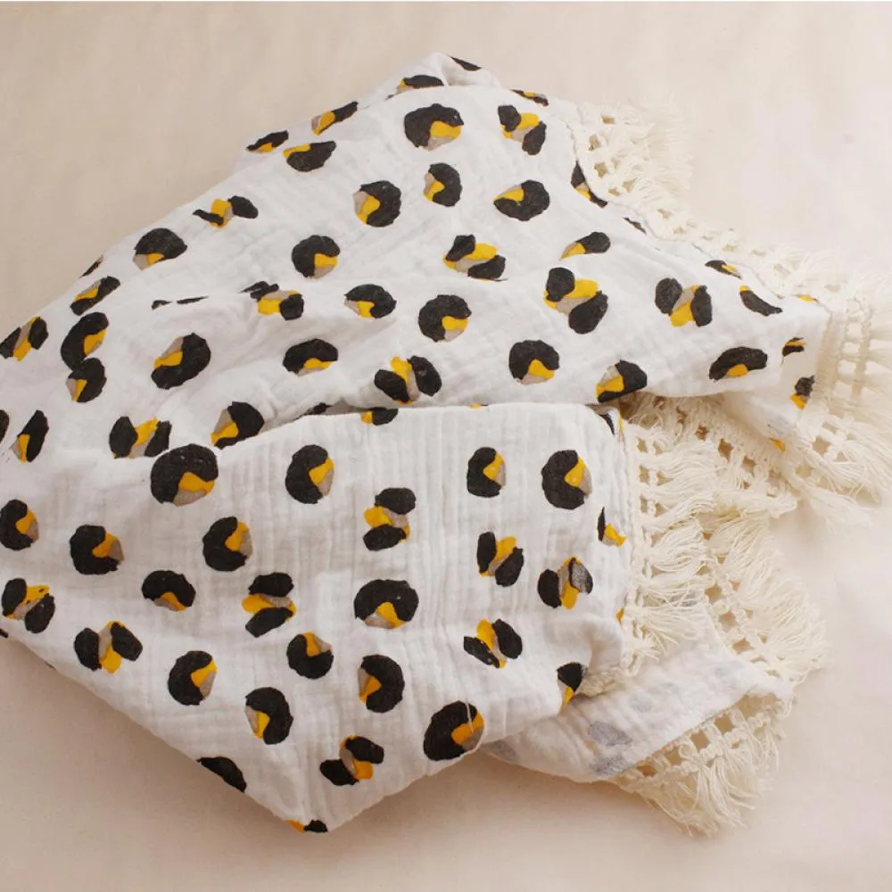Children's Double Cotton Soft Tassel Baby Bath Towel Baby Blanket Wholesale Baby Blankets