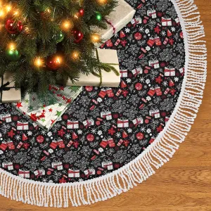 Christmas Gift Fringed Christmas Tree Skirts