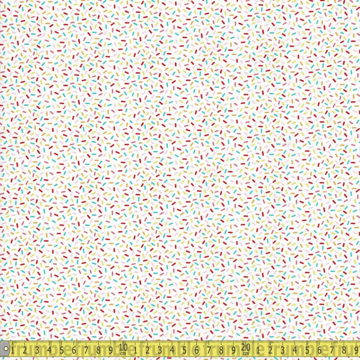 Colorful Sprinkle (White) Quilting Fabric by Michael Miller (Per Metre)