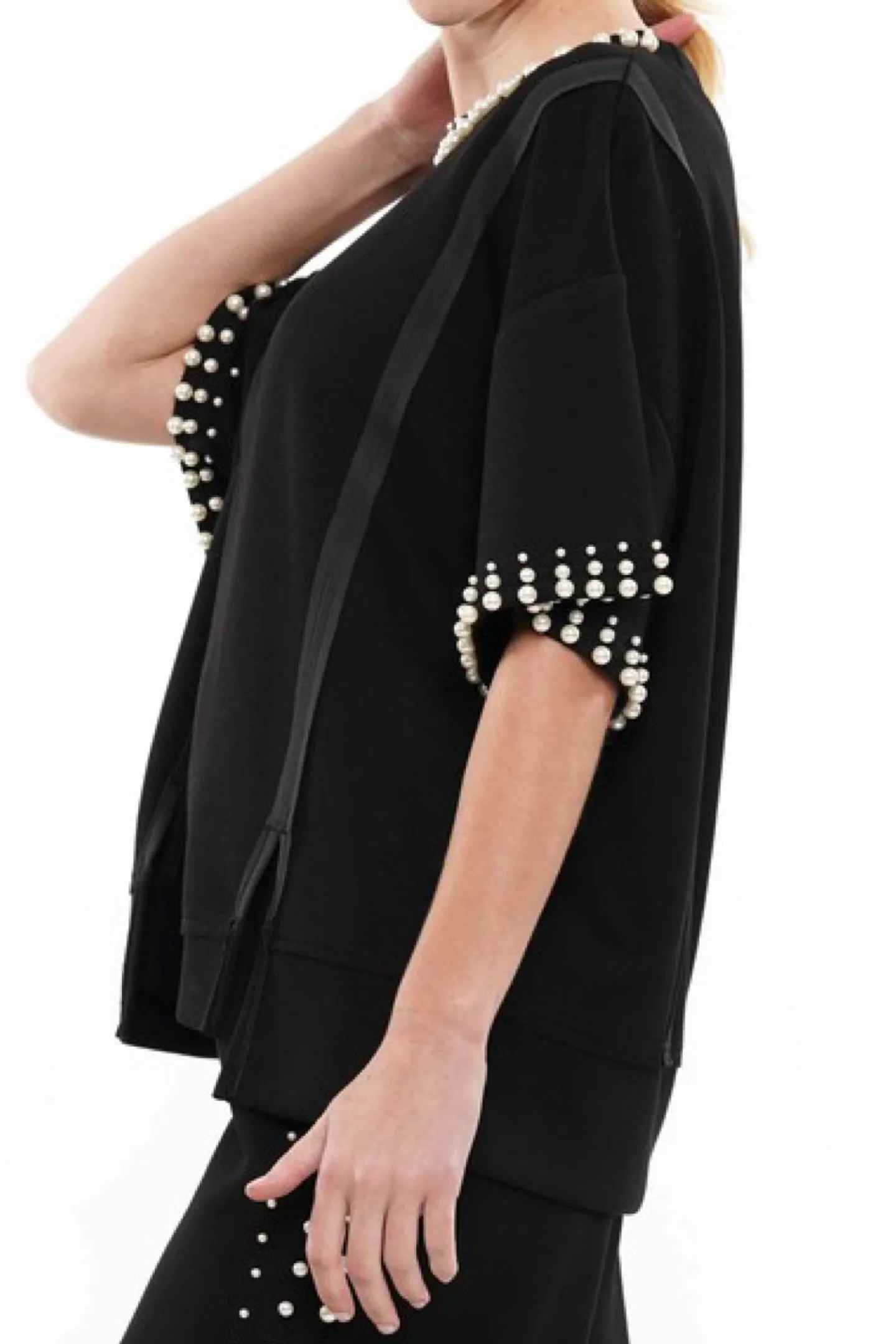 COOL CAT PEARLS DETAIL TOP