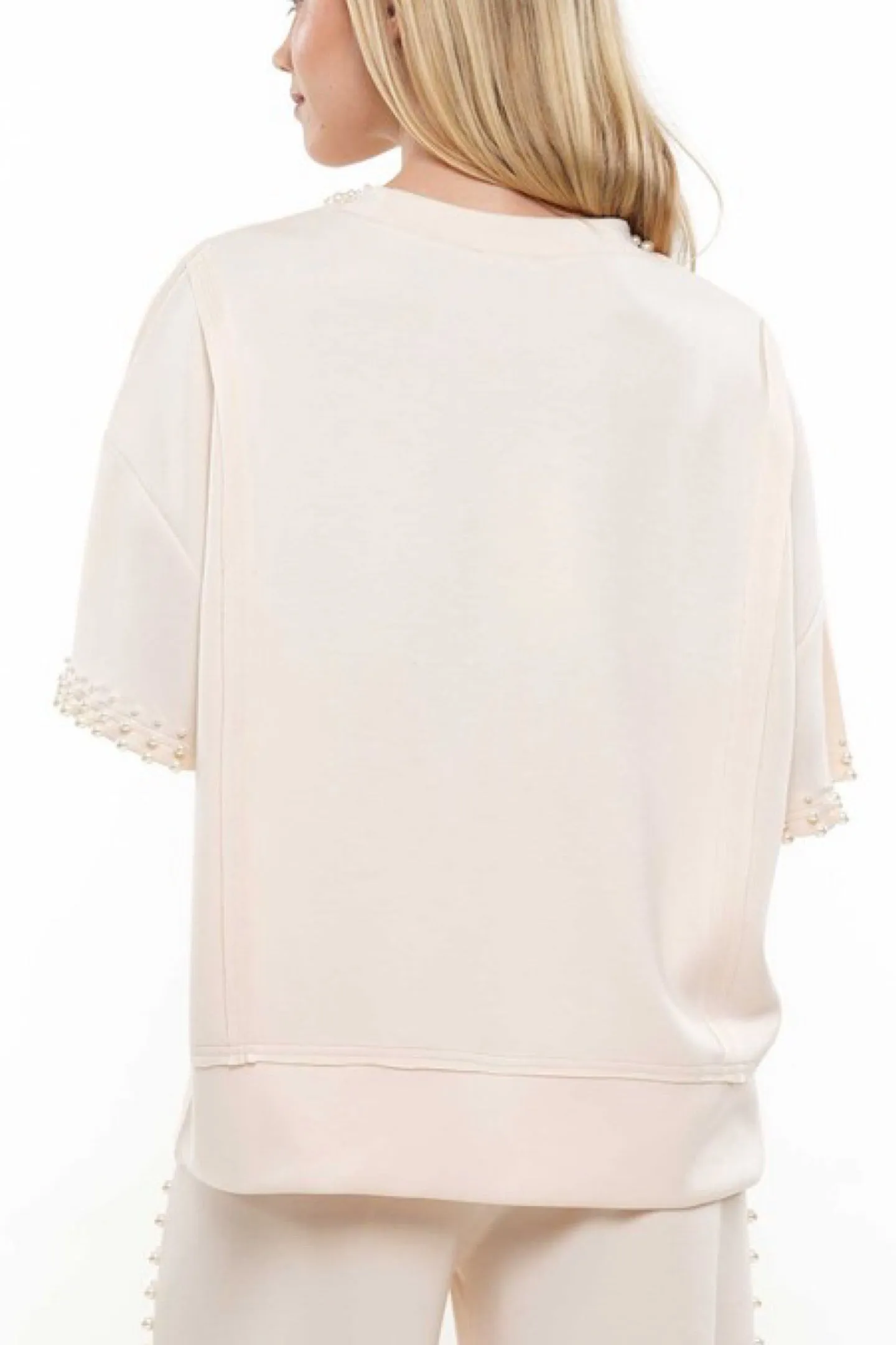 COOL CAT PEARLS DETAIL TOP