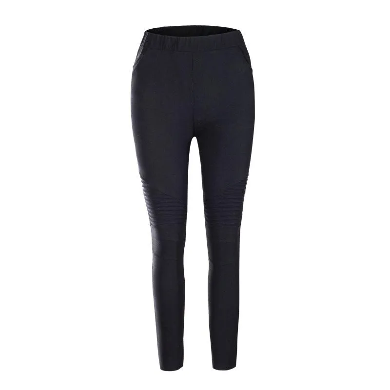 Cool High Waisted Ankle Zipper Skinny Pants Trousers