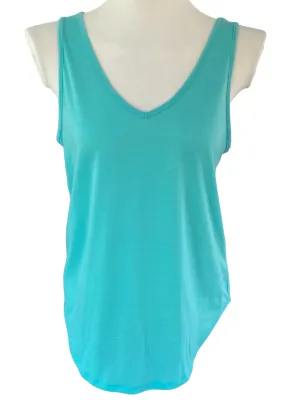 Cool Summer Mint Double V-Neck Tank Top