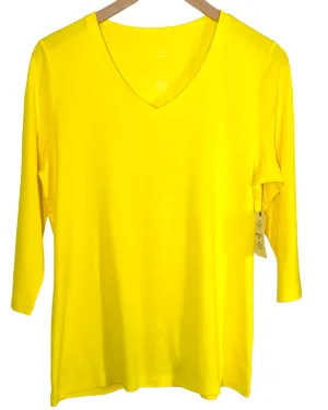 Cool Winter Blazing Yellow V-neck Tee