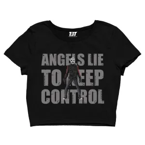 Crop Top - Angels Lie To Keep Control
