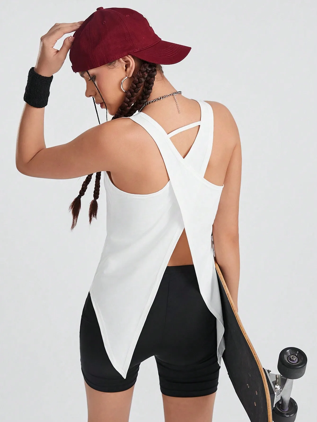 Cross Back Active Tank Top SS24