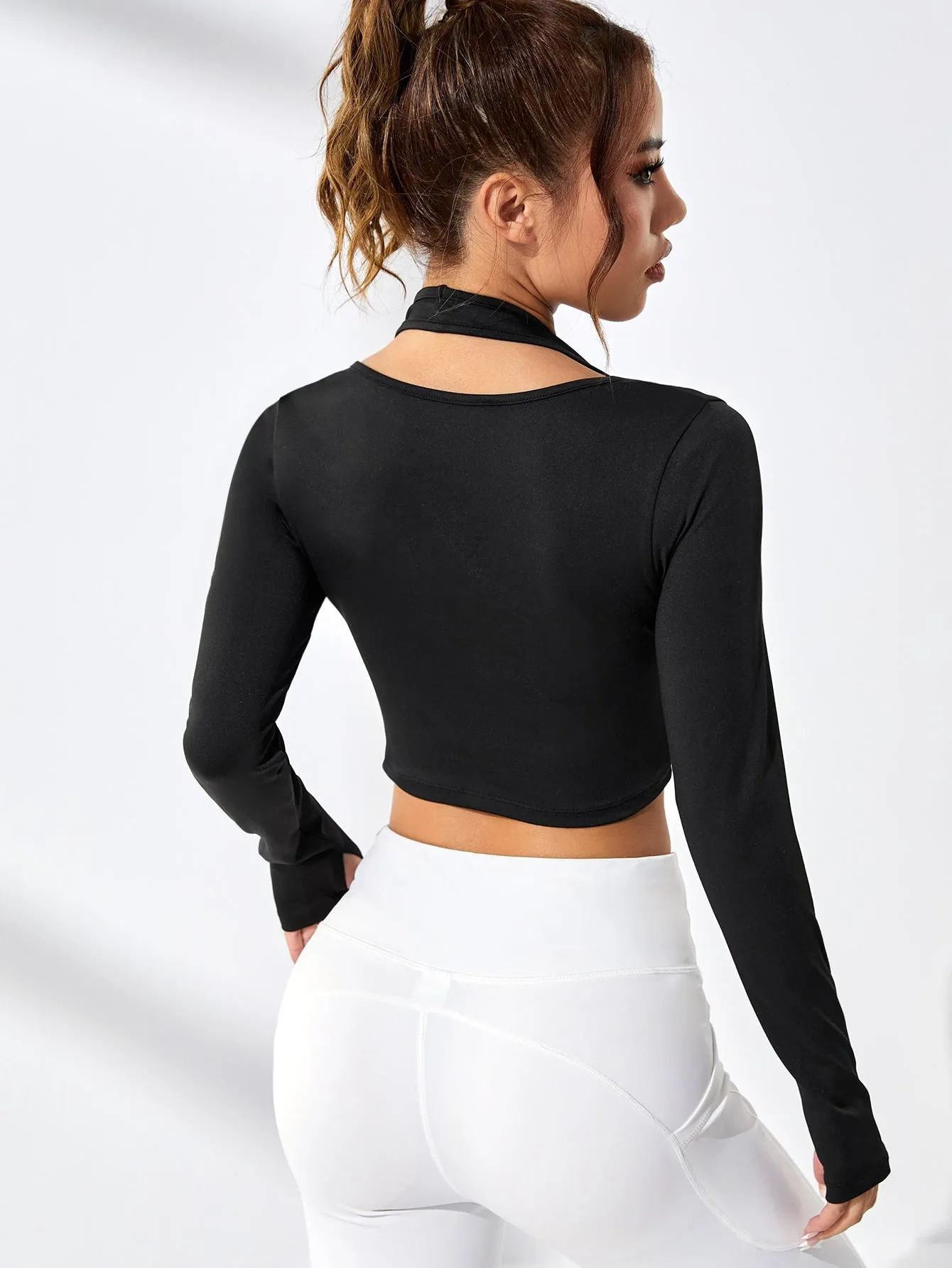 Cut Out 2 In 1 Crop Active Tee SS23