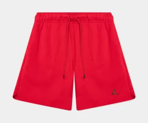 Essentials Fleece Shorts Mens Shorts (Red)