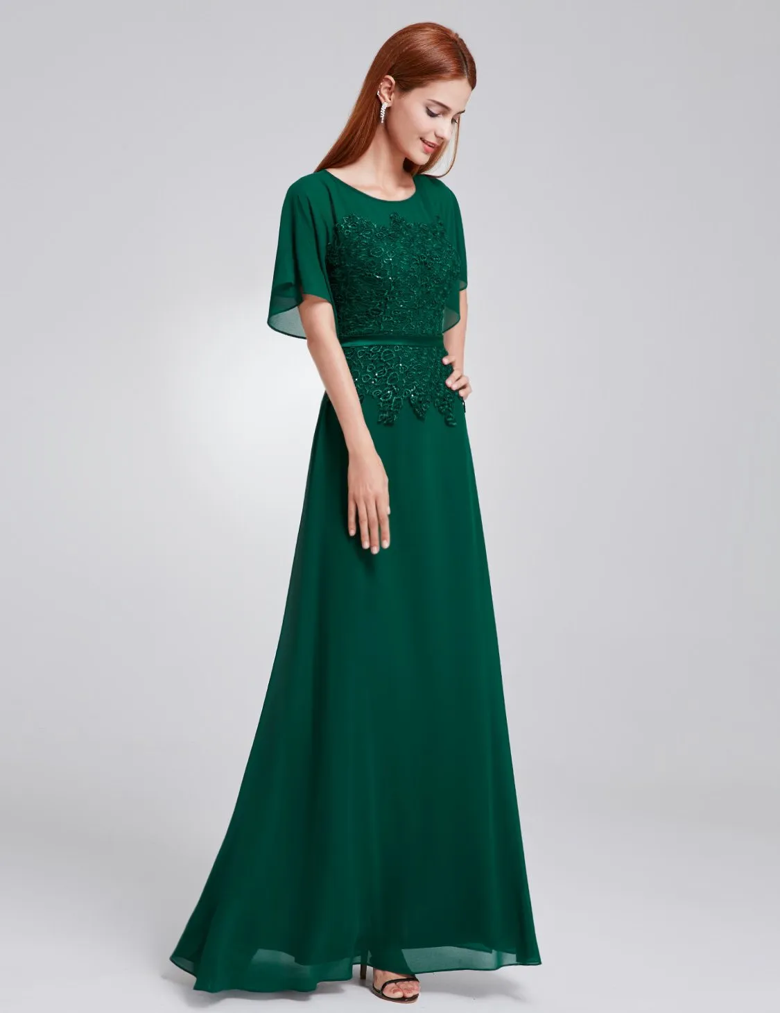 Ever-Pretty Women's Elegant Cap Sleeve Long Evening Dress EP08775
