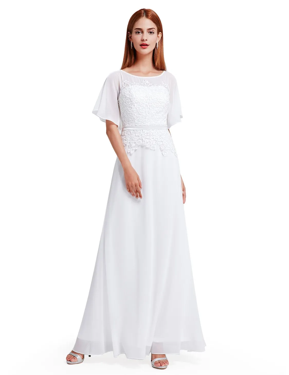 Ever-Pretty Women's Elegant Cap Sleeve Long Evening Dress EP08775