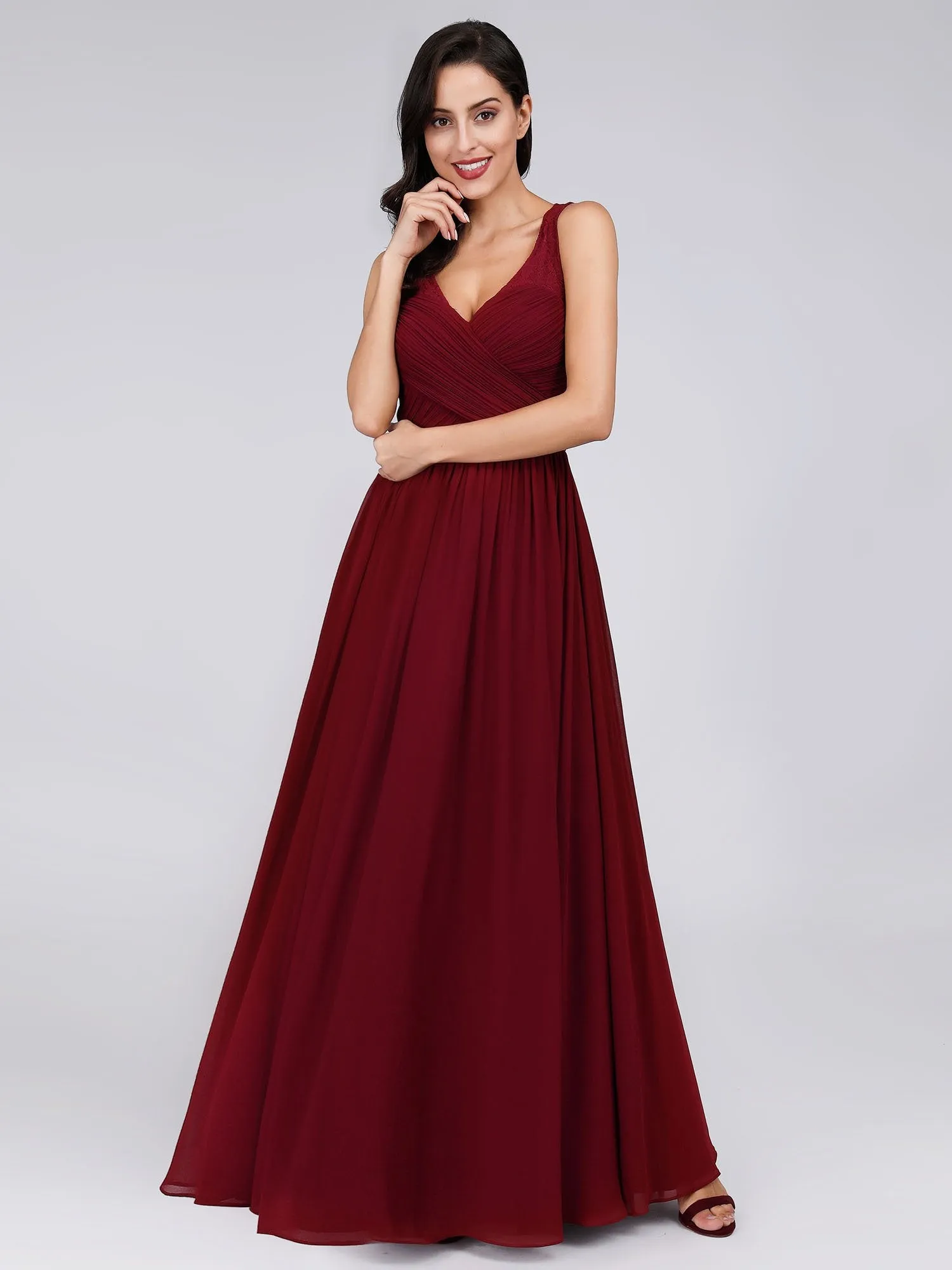 Ever-Pretty Women's Elegant V-Neck Long Evening Party Dress EP08871