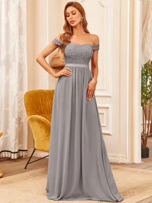 Floor Length A Line Sleeveless Wholesale Bridesmaid Dresses ES80103