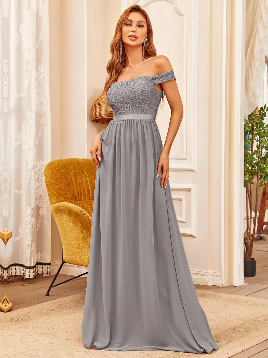 Floor Length A Line Sleeveless Wholesale Bridesmaid Dresses ES80103