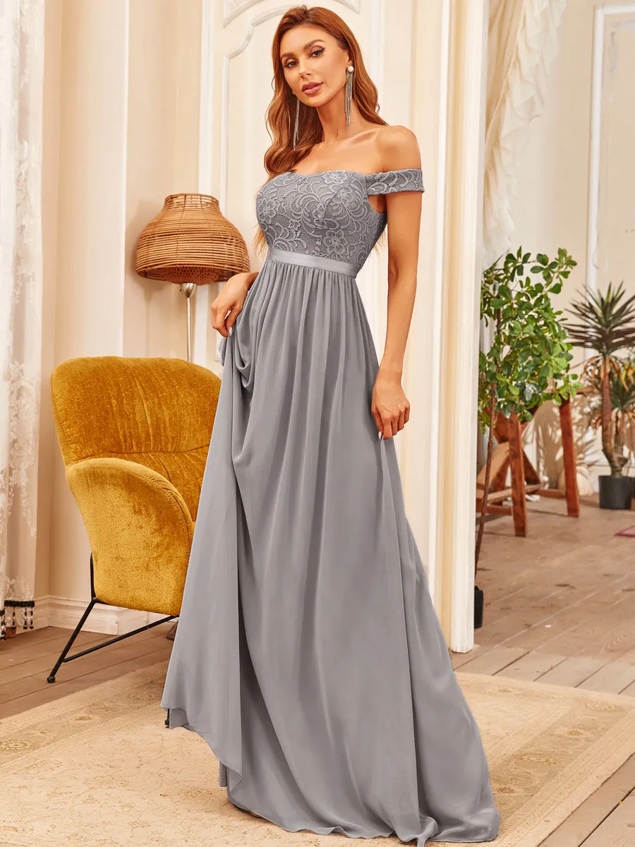 Floor Length A Line Sleeveless Wholesale Bridesmaid Dresses ES80103