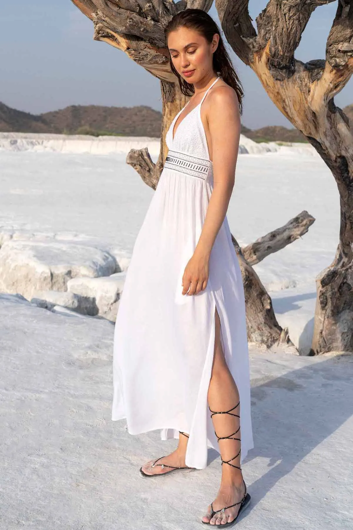 Flowy & Strappy Sequins Dress