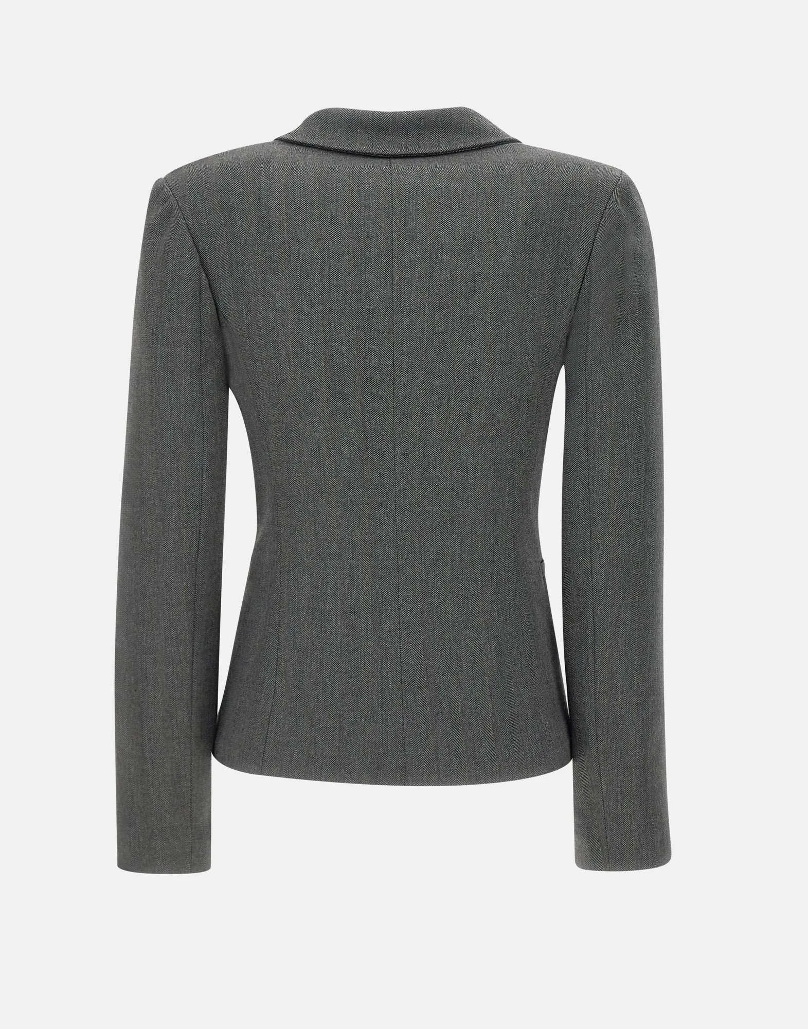 Grey Viscose Blazer with Lurex