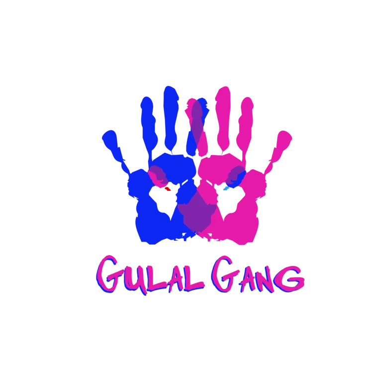 'Gulal Gang' Colorful Hands Design t shirt for Women