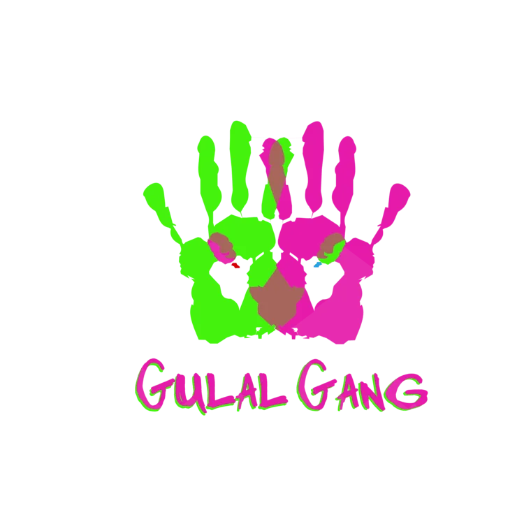'Gulal Gang' Colorful Hands Design t shirt for Women
